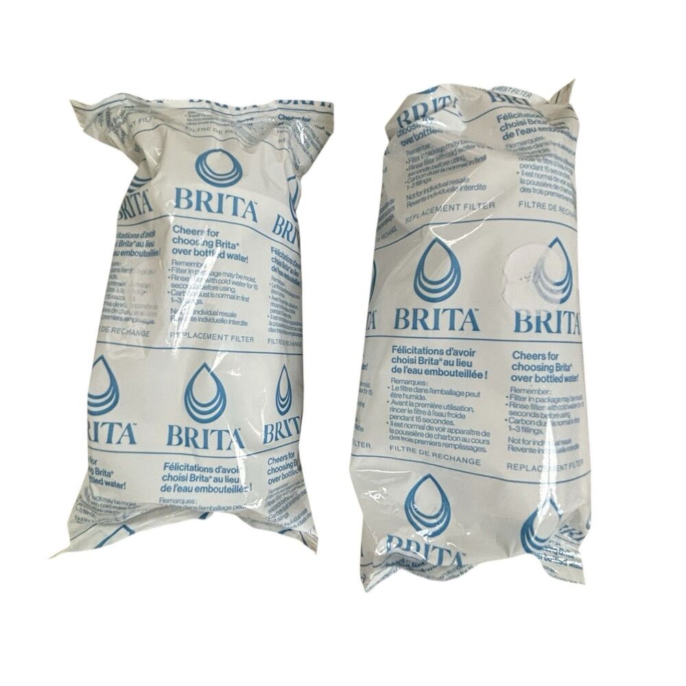 Brita Replacement Water Filter for Standard Pitchers & Dispensers Sealed 2 Count